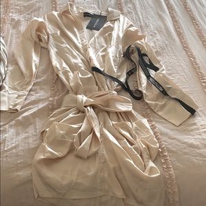 Champagne satin dress